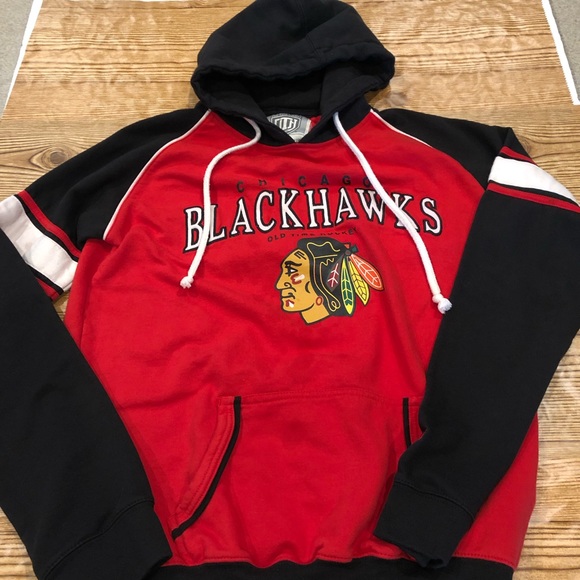 Large ladies OTH chicago blackhawks hockey hoodie - Picture 1 of 9